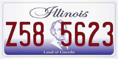 IL license plate Z585623