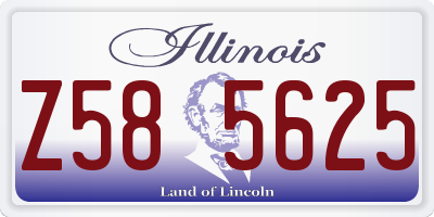 IL license plate Z585625