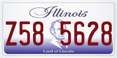 IL license plate Z585628