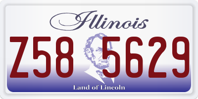 IL license plate Z585629