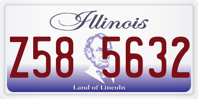 IL license plate Z585632