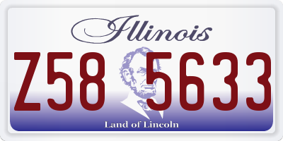 IL license plate Z585633