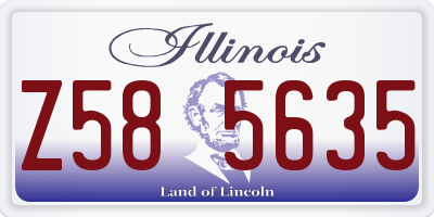 IL license plate Z585635