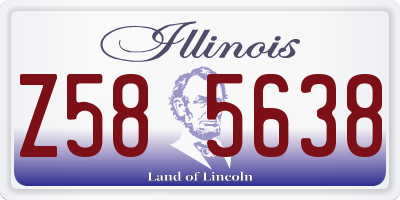 IL license plate Z585638