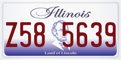 IL license plate Z585639