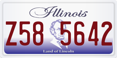 IL license plate Z585642