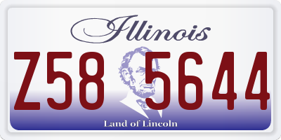 IL license plate Z585644
