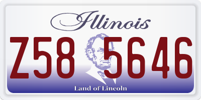 IL license plate Z585646