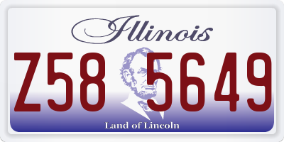 IL license plate Z585649