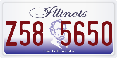 IL license plate Z585650