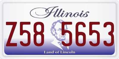 IL license plate Z585653