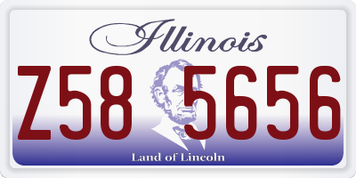IL license plate Z585656