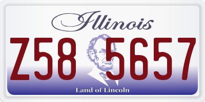 IL license plate Z585657