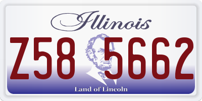 IL license plate Z585662
