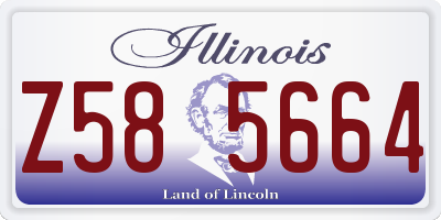 IL license plate Z585664