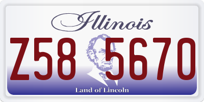 IL license plate Z585670