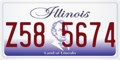 IL license plate Z585674