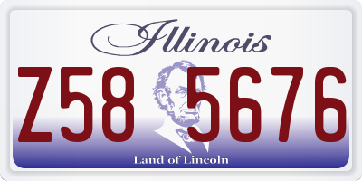 IL license plate Z585676
