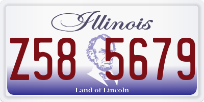 IL license plate Z585679