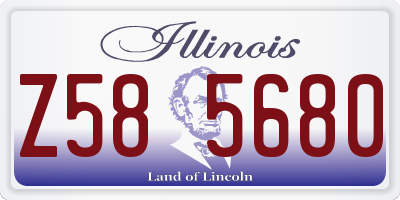 IL license plate Z585680
