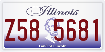 IL license plate Z585681