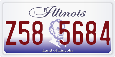 IL license plate Z585684
