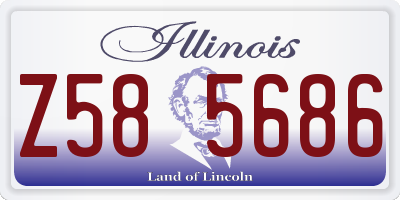 IL license plate Z585686