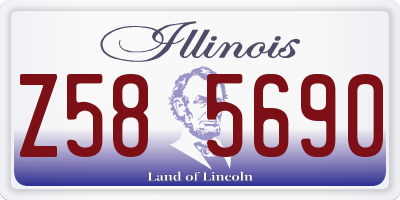 IL license plate Z585690