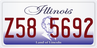 IL license plate Z585692