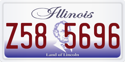 IL license plate Z585696