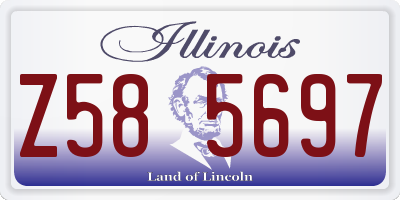 IL license plate Z585697