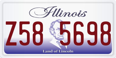 IL license plate Z585698