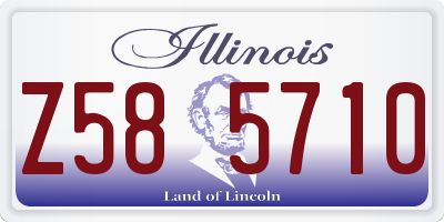 IL license plate Z585710