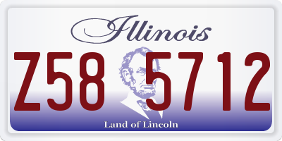 IL license plate Z585712