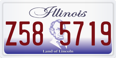 IL license plate Z585719
