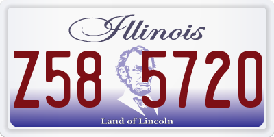 IL license plate Z585720