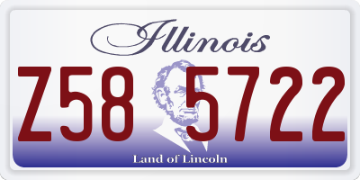IL license plate Z585722
