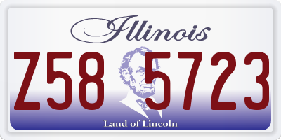 IL license plate Z585723