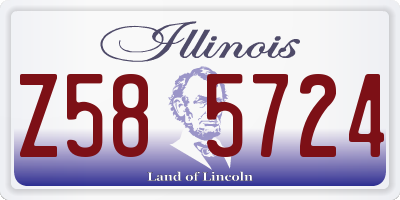 IL license plate Z585724