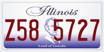 IL license plate Z585727
