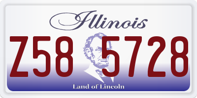 IL license plate Z585728