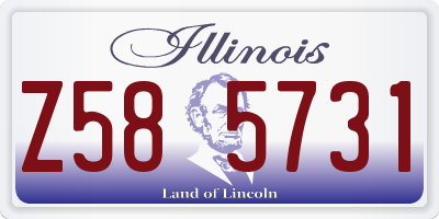 IL license plate Z585731
