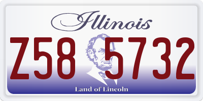 IL license plate Z585732