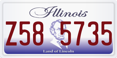 IL license plate Z585735
