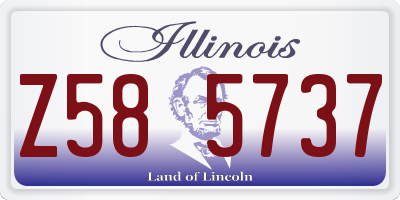 IL license plate Z585737