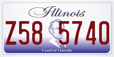 IL license plate Z585740