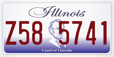 IL license plate Z585741