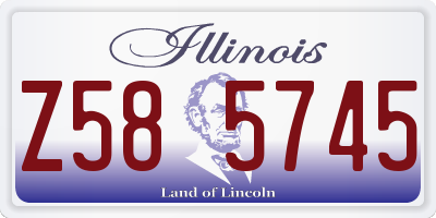IL license plate Z585745
