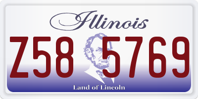 IL license plate Z585769