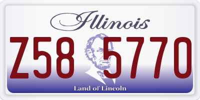 IL license plate Z585770